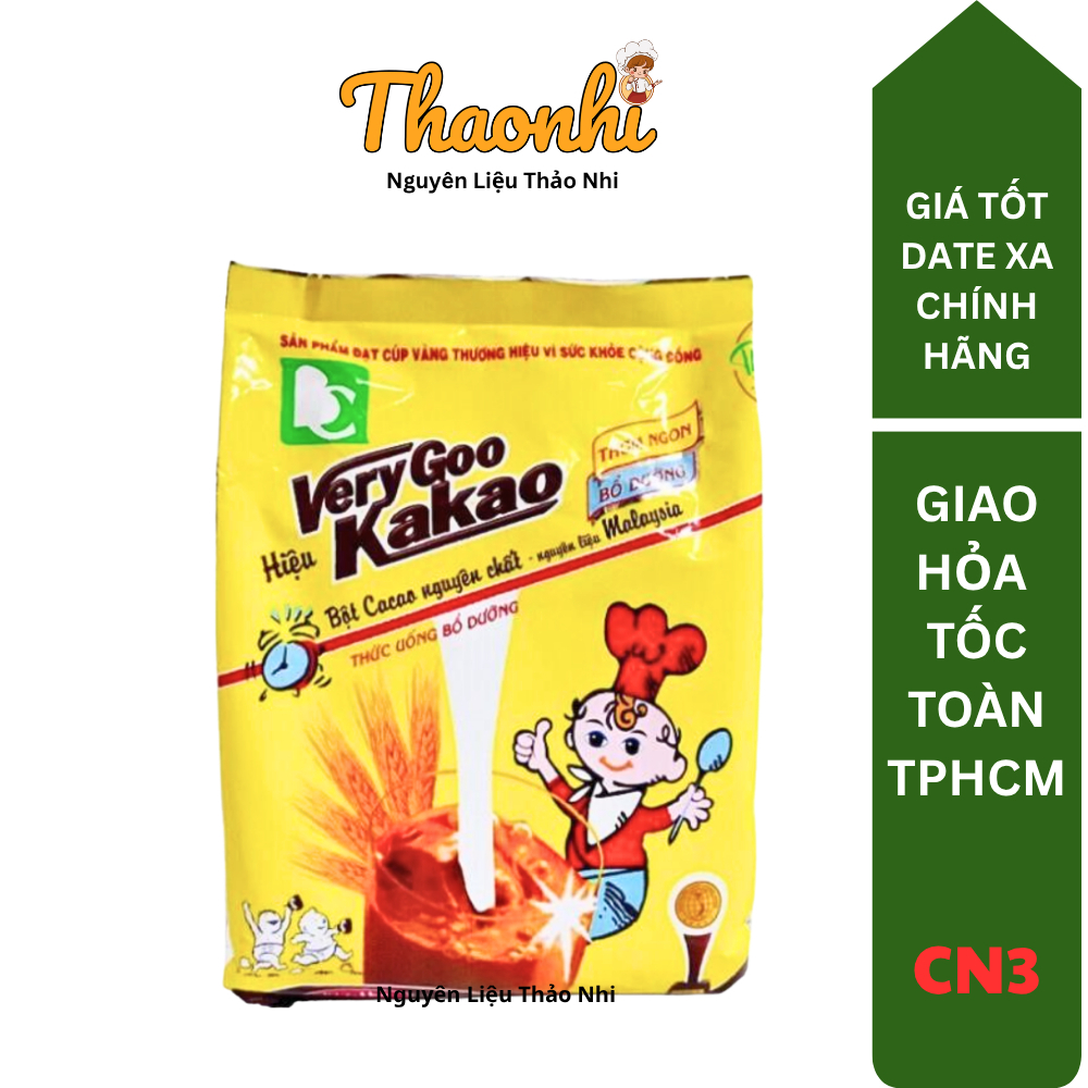 (Sỉ Date 2028) Combo 1 – 5 Bịch Bột Cacao Nguyên Chất Em Bé Very Good Kakao 1kg