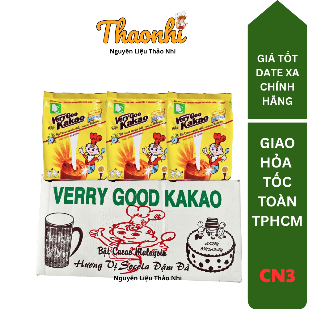 (Sỉ Date 2028) Thùng 10Kg Bột Cacao Nguyên Chất Em Bé Very Good Kakao 1kg