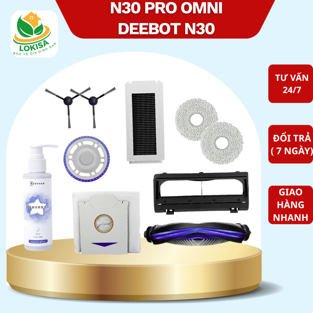 Debot N30 Pro Omni - Phụ kiện robot hút bụi lau nhà thay thế N30 Pro Omni / Debot N30- Khăn lau - Tú