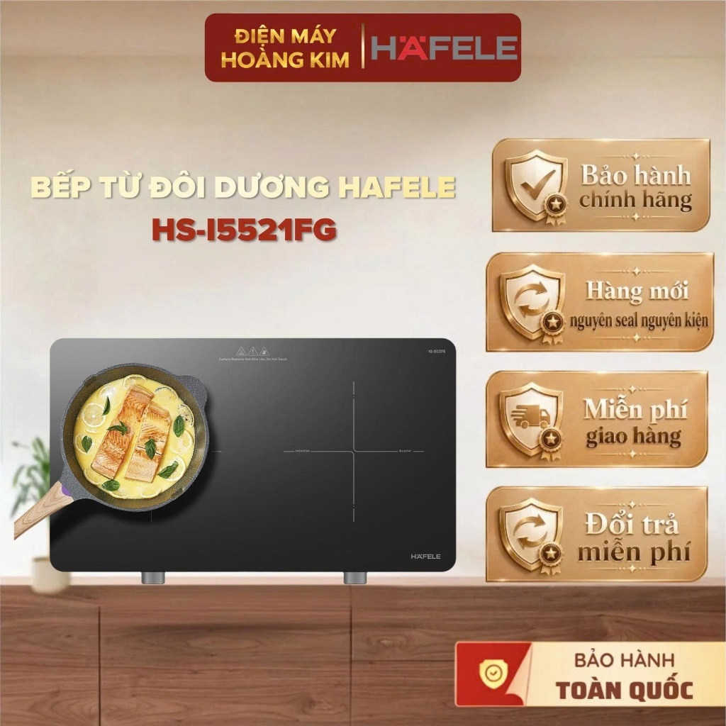 Bếp Từ Đôi Dương Hafele HS-I5521FG Công Suất 3000W Bảo Hành Chính Hãng
