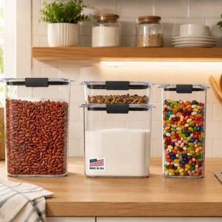 Sét hộp đựng thực phẩm 8 món Rubbermaid Brilliance