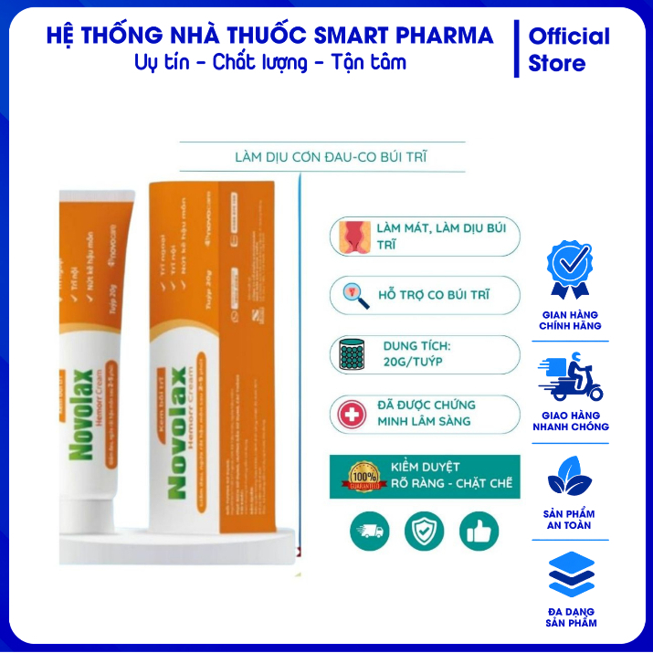 NOVOLAX HEMORR CREAM – KEM BÔI HỖ TRỢ CHĂM SÓC VÙNG HẬU MÔN