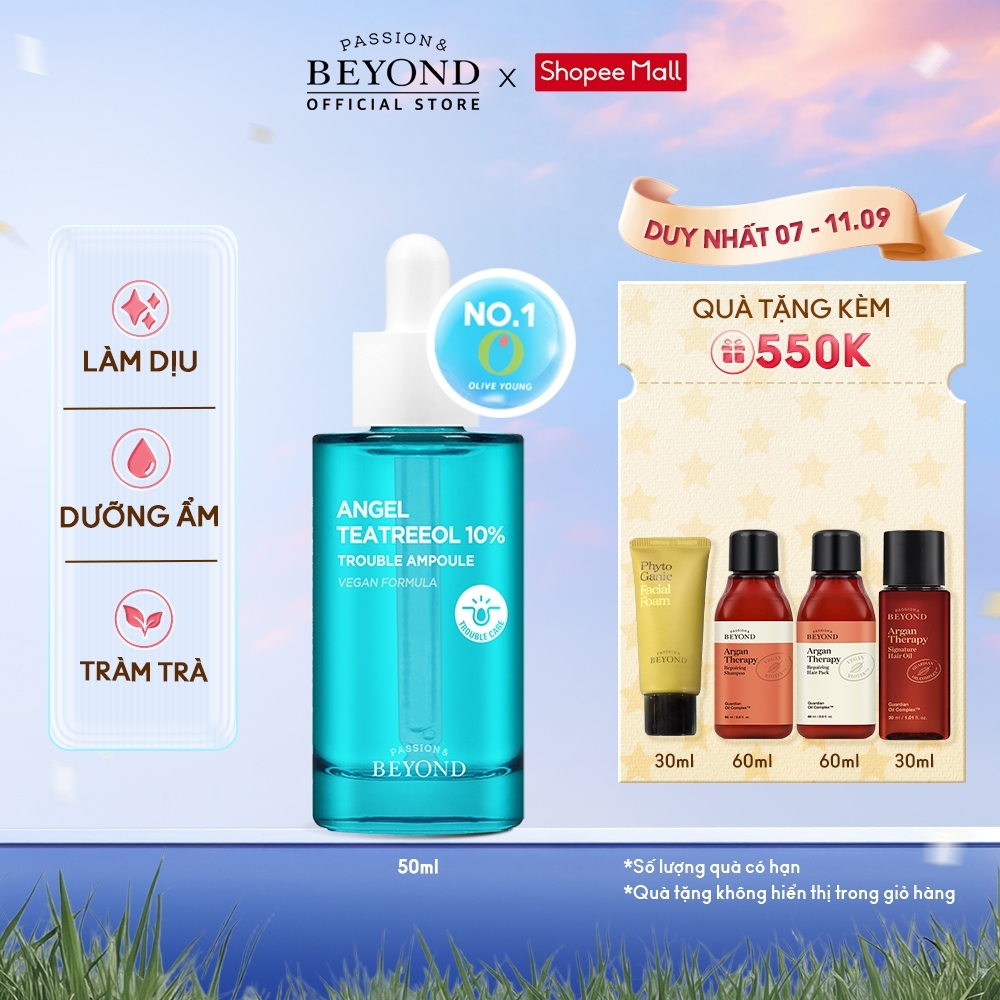 [Beyond Official] Tinh chất tràm trà thuần chay Beyond Angel Teatreeol 10% Trouble Ampoule 50ml