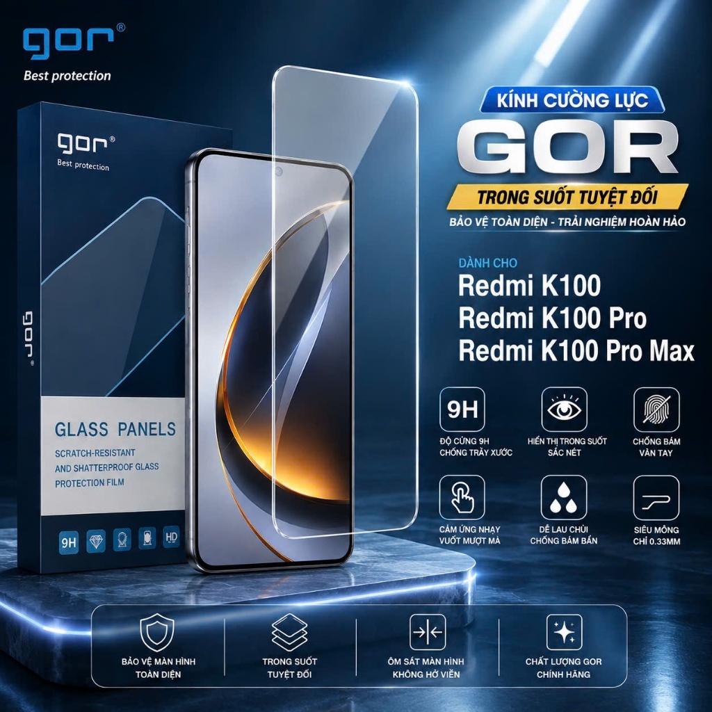 Kính Cường Lực Redmi K100 PRO/ K100 PROMAX/ K100/ K90 K90 PROMAX K90 MAX K90 ULTRA/ K80 K80 Pro K70 