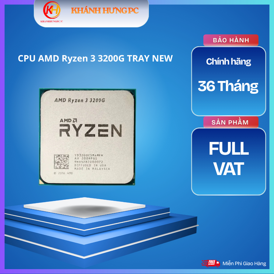 [FULL VAT] CPU AMD Ryzen 3 3200G TRAY NEW - BẢO HÀNH 36 Tháng
