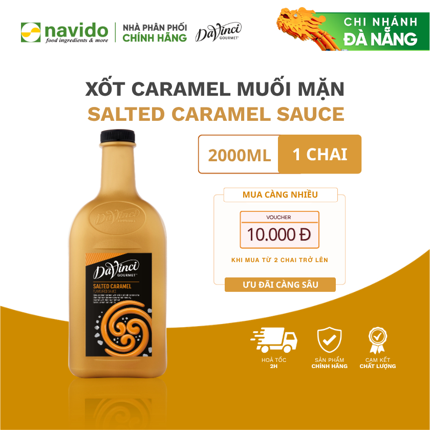 Xốt Caramel Muối Mặn / Salted Caramel Sauce - DaVinci Gourmet (2L)