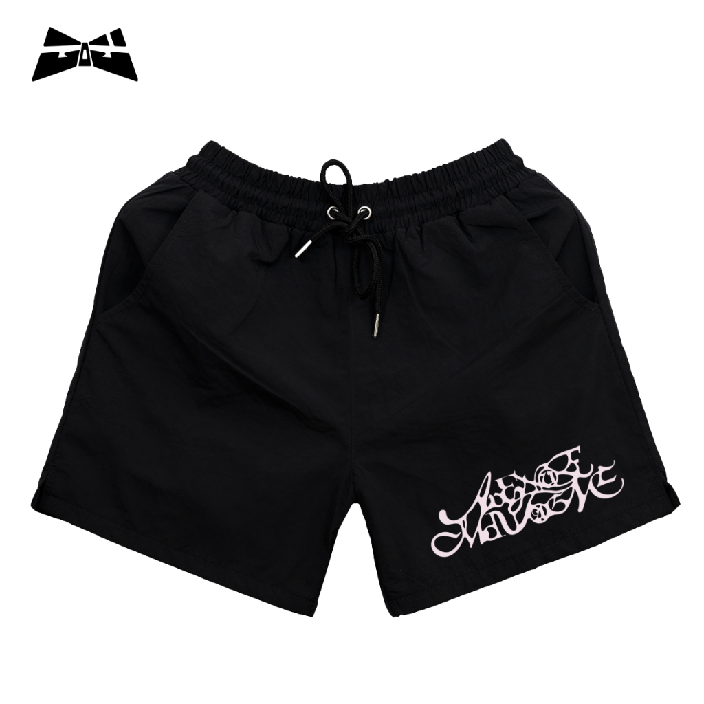 QUẦN SHORT PINK TRIBAL SCRIPT GRAPHIC - GIGA STORE