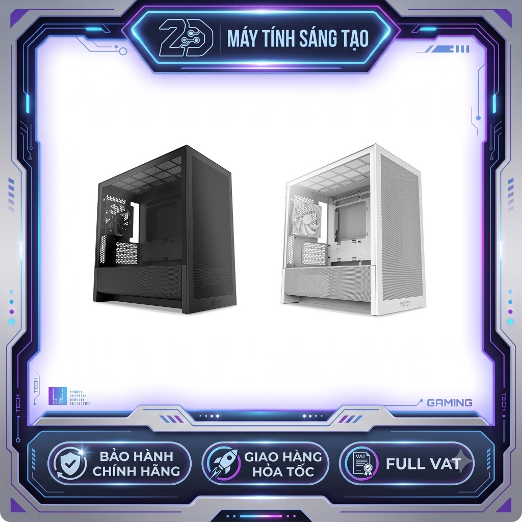 VỎ CASE MÁY TÍNH NZXT H3 FLOW (M- ATX)