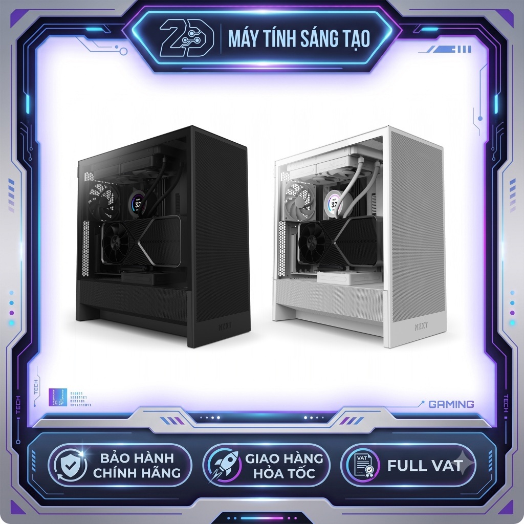 VỎ CASE NZXT H5 FLOW 2024 (MID TOWER)