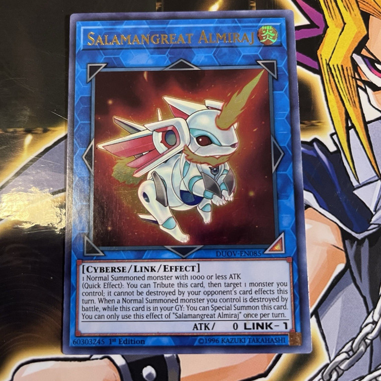 UK ultra rare Lá thẻ bài Yugioh Salamangreat Almiraj link