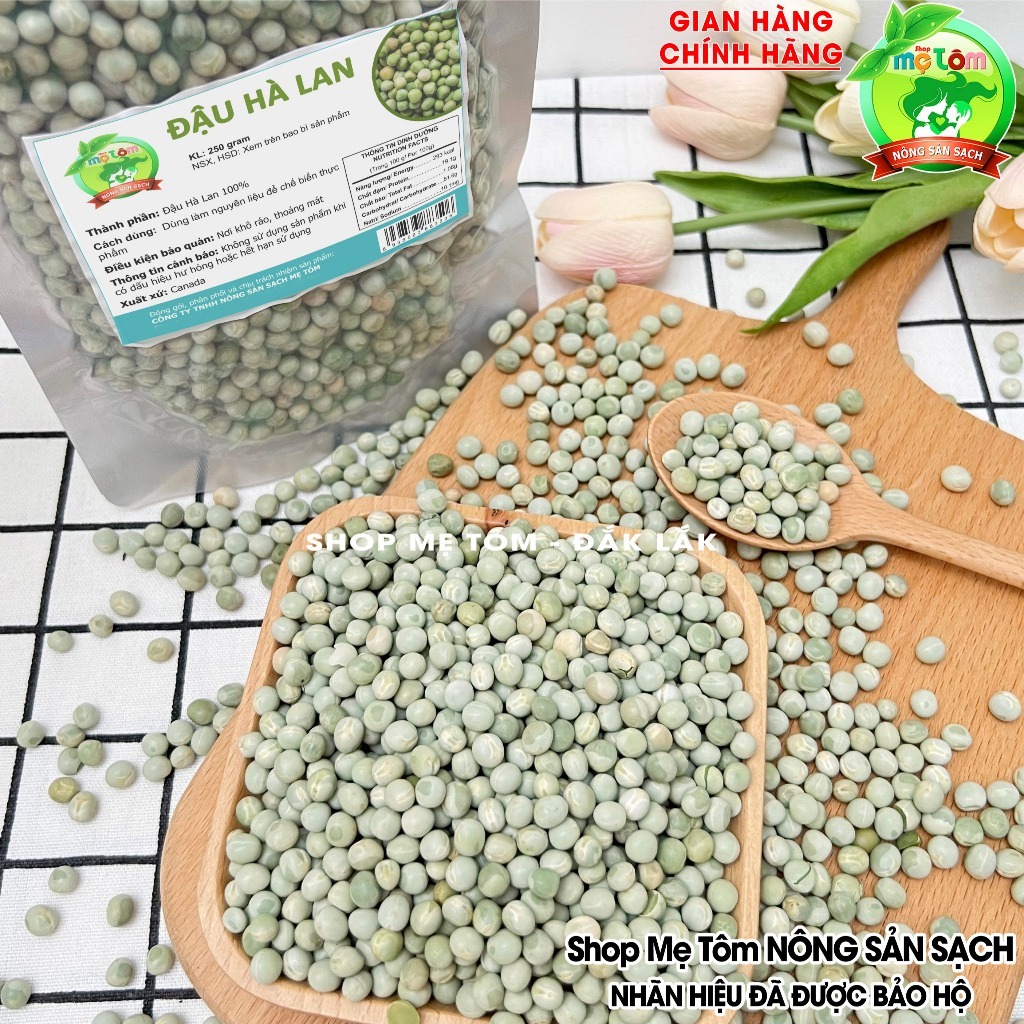 ĐẬU HÀ LAN KHÔ MỸ SHOP MẸ TÔM (CÓ XUẤT HÓA ĐƠN CÔNG TY)