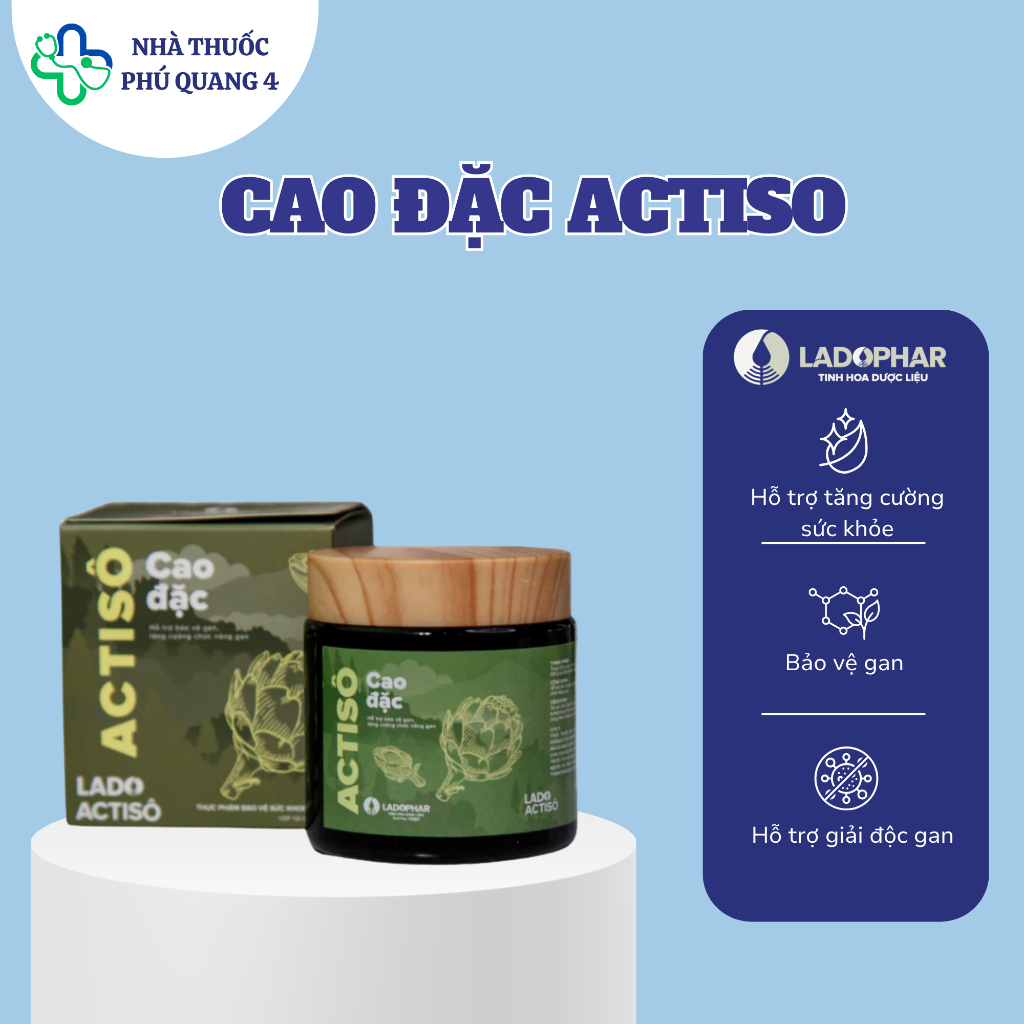 Cao đặc Actiso Ladophar hỗ trợ giải độc gan - Hộp 120g