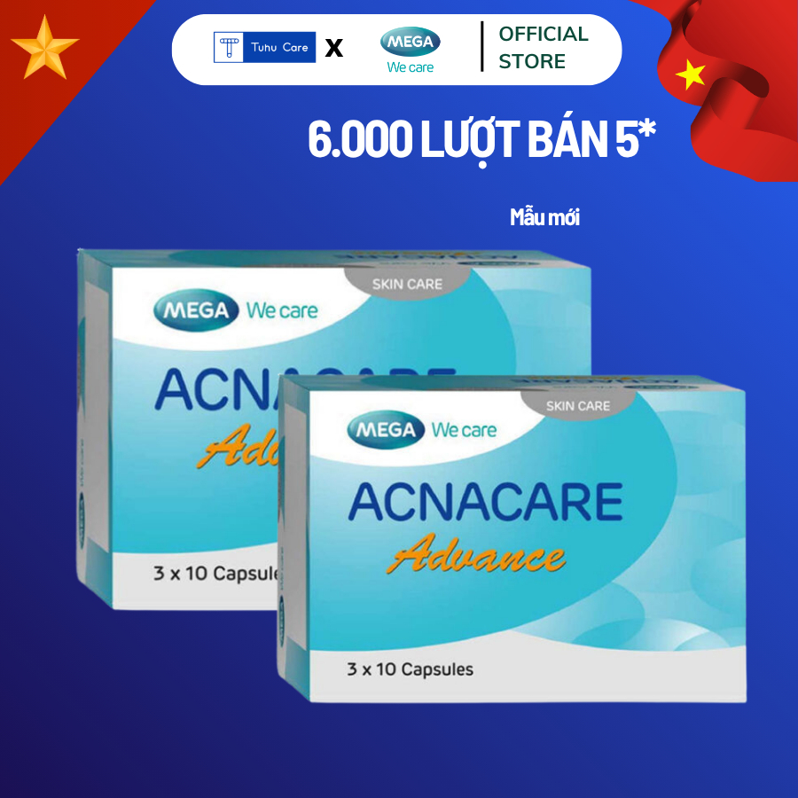 [ BẢN MỚI ] Viên uống giảm mụn, giảm nhờn Acnacare Advanced