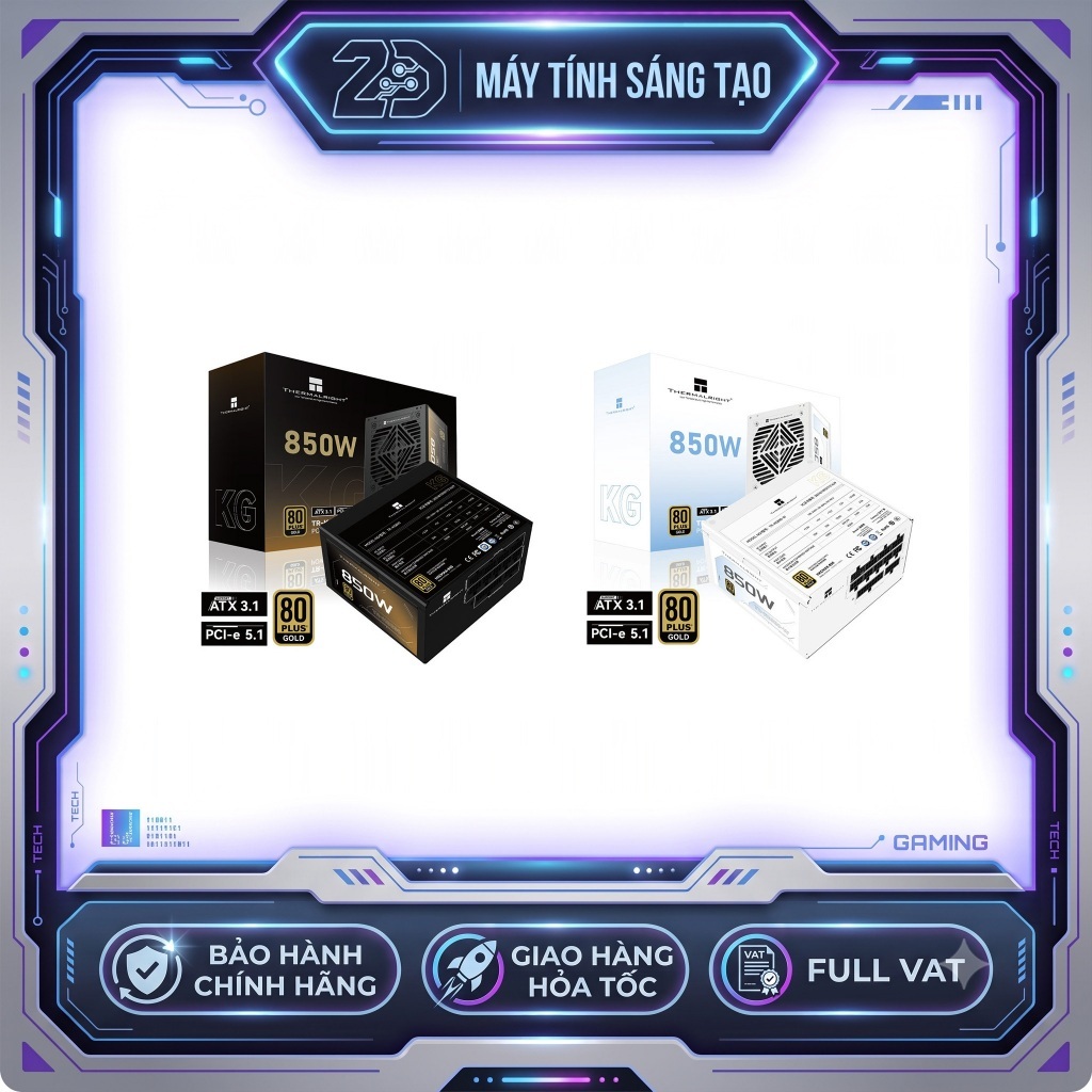 NGUỒN MÁY TÍNH THERMALRIGHT KG850 (Full Modular/80 PLUS GOLD)