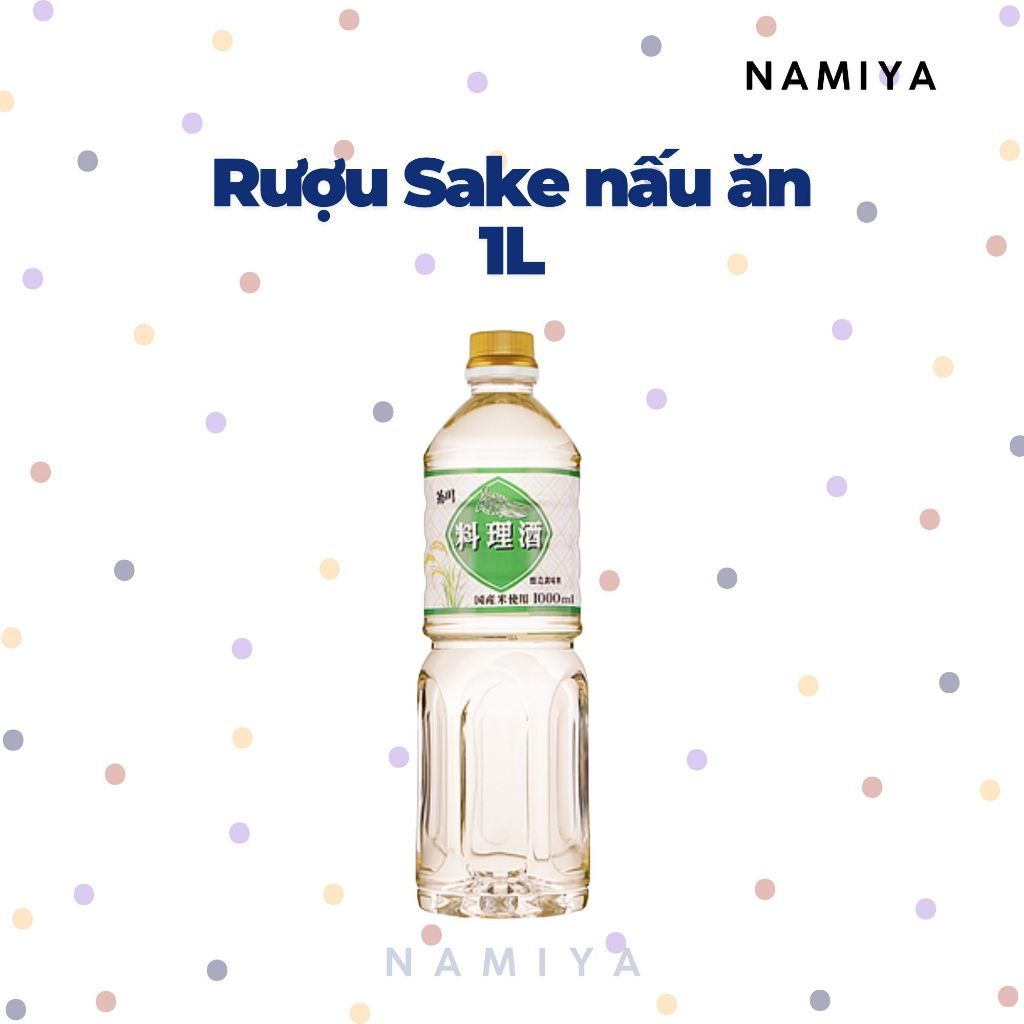 Rượu sake nấu ăn 1L Nhật Bản - Gia vị nấu ăn KiKUKAWA