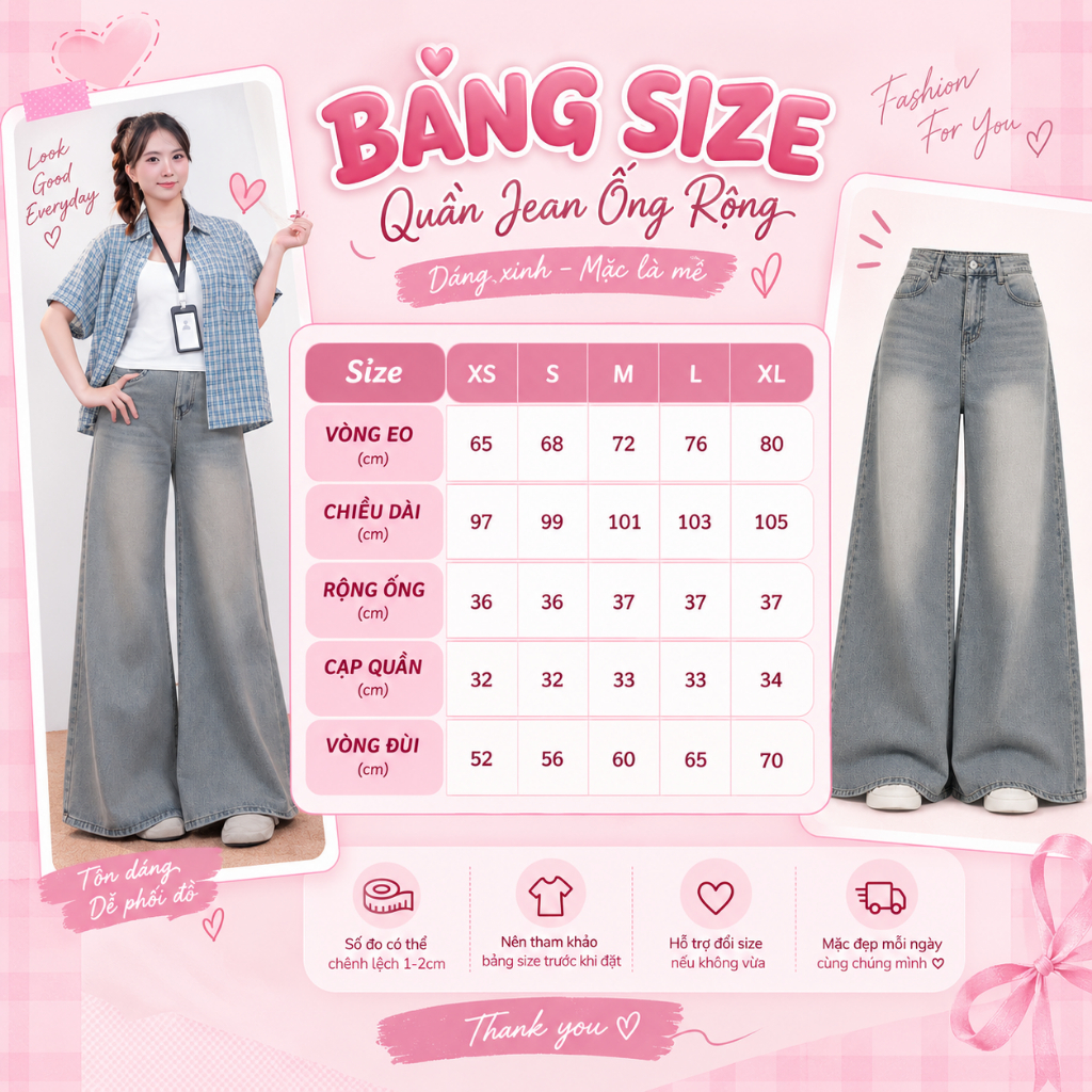 Quần Jean Ống Rộng 37cm MIAA Màu Retro Cạp Cao Siêu Tôn Dáng, Quần Bò Ống LOE RỘNG Đủ Size Nhiều Màu_Ống 37cm