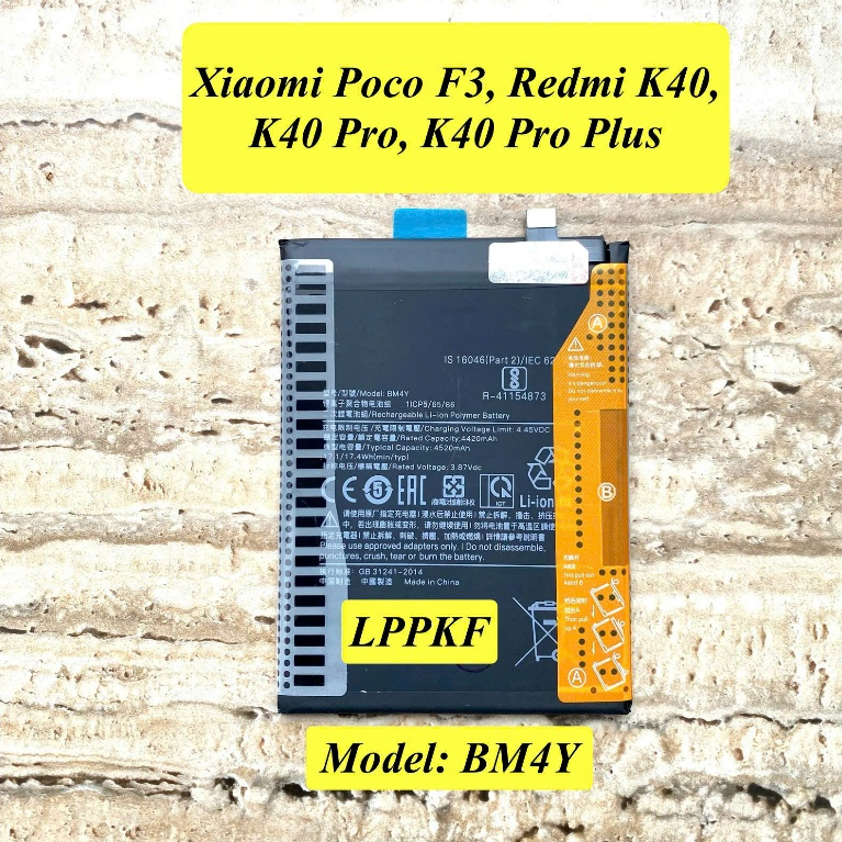 Pin Thay Cho Xiaomi POCO F3/Redmi K40/K40 PRO/K40 PRO PLUS. Model: BM4Y. PIN LINH KIỆN New, Loại Tốt