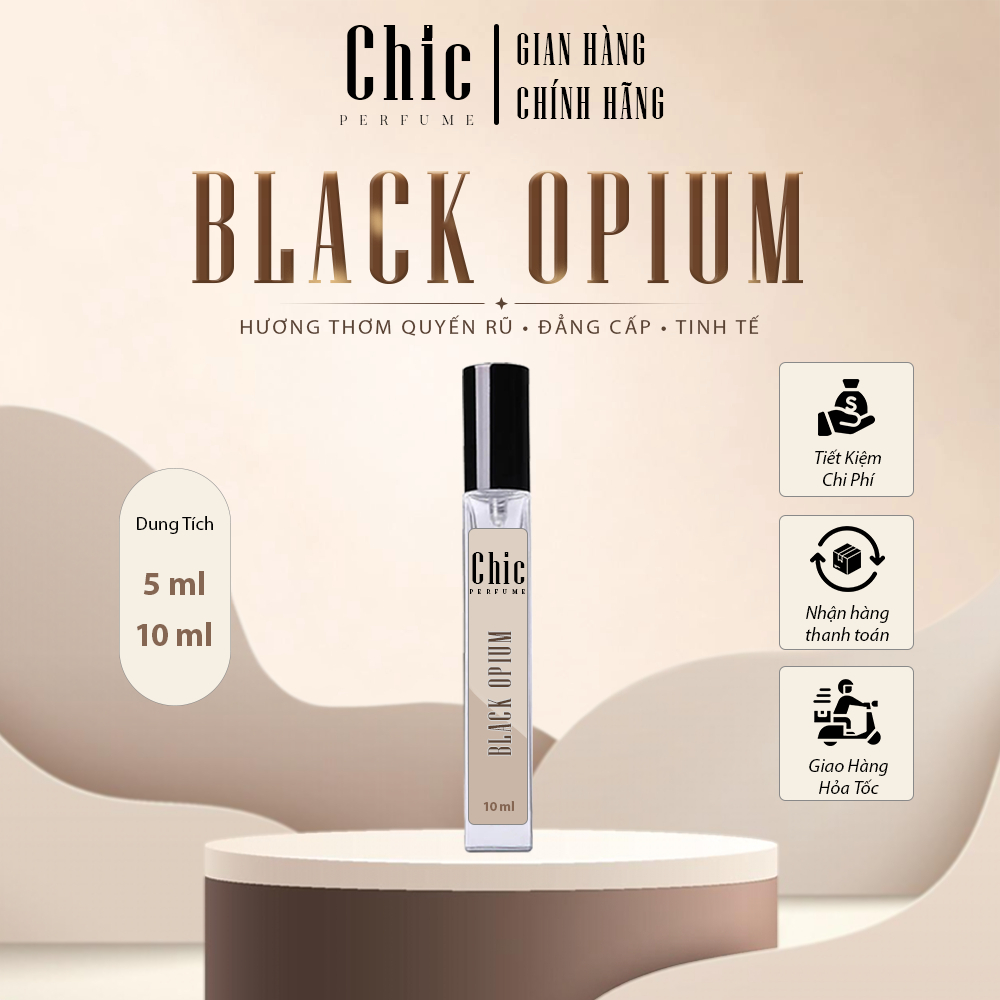 Nước Hoa Nữ Chic Perfume Black Opium EDP quyến rũ, sang trọng