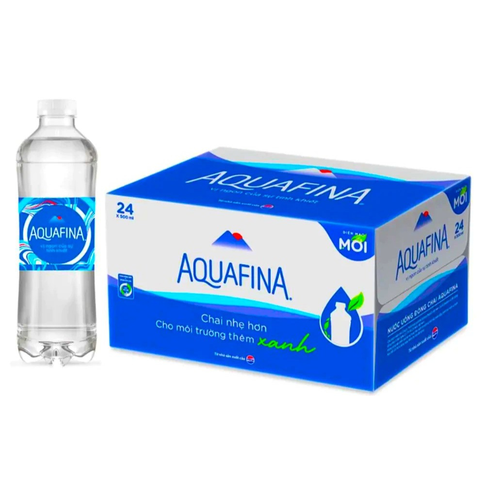 Nước tinh khiết AQUAFINA Thùng 24 chai 500ml