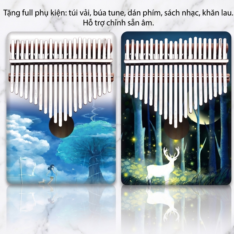 Đàn Kalimba 21 phím giá rẻ chất lượng âm vang kalimba 17 21 phím