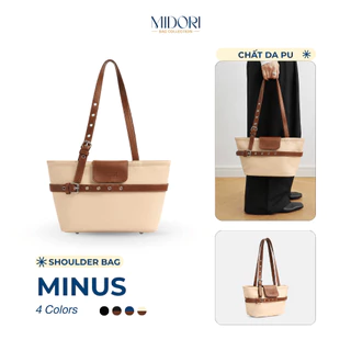 Túi Xách Da PU MINUS Chính Hãng Thiết Kế Đeo Vai Thời Trang  Nữ  Phù Hợp Đi Học Đi Làm | MIDORI BAG COLLECTION