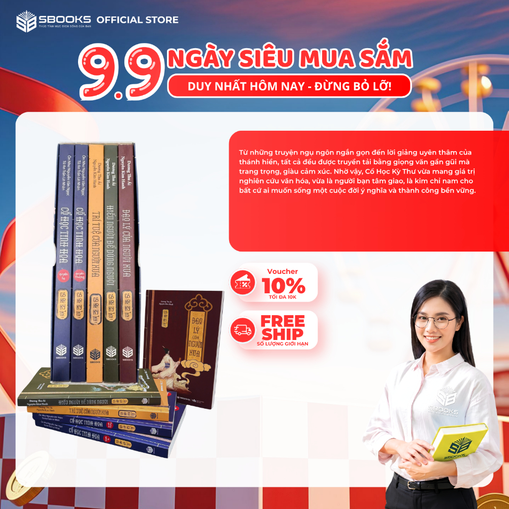 [Sbooks - Sách Kinh Điển] Combo 5 Cuốn Cổ Học Kỳ Thư Boxset Minh Triết Phương Đông Người Trí Thức Ch