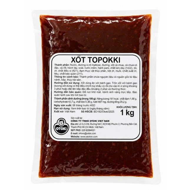 (1Kg Sốt Tokbokki Ottogi Gói), Bánh Gạo Truyền Thống, Bánh Gạo Nhân Phô Mai