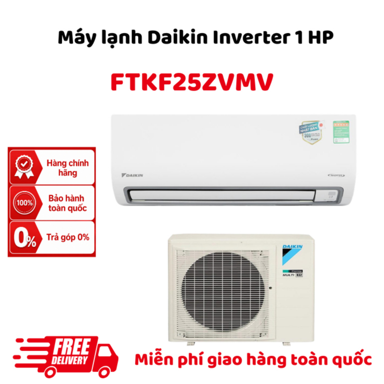 Máy lạnh Daikin Inverter 1 HP FTKF25ZVMV