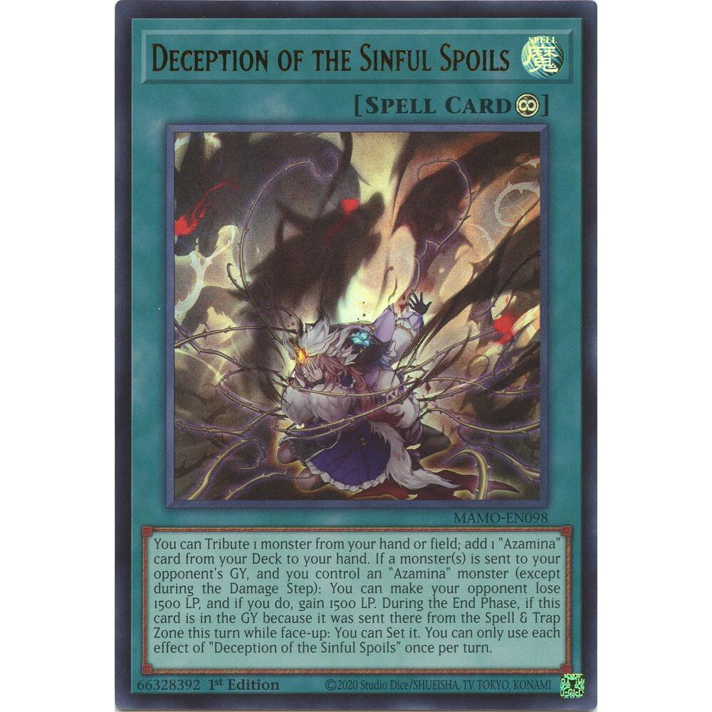 (PhUyên) Thẻ bài TCG-UK Deception of the Sinful Spoils - Magnificent Monsters (MAMO)