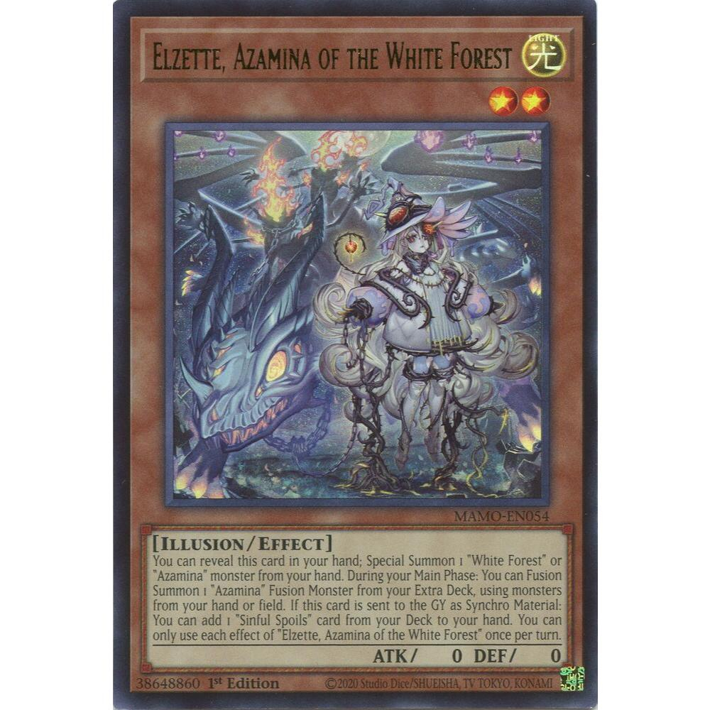 (PhUyên) Thẻ bài TCG-UK Elzette, Azamina of the White Forest - Magnificent Monsters (MAMO)