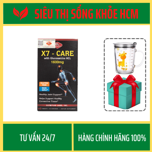 Viên Uống Xương Sụn Khớp Olympian Labs X7 Care - Bổ Sung Collagen, Glucosamine - Hộp 60 Viên