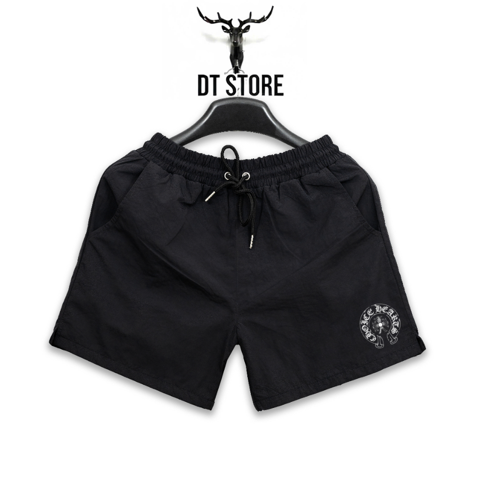 QUẦN SHORT BLACK GOTHIC CIRCULAR EMBLEM GRAPHIC - DT STORE