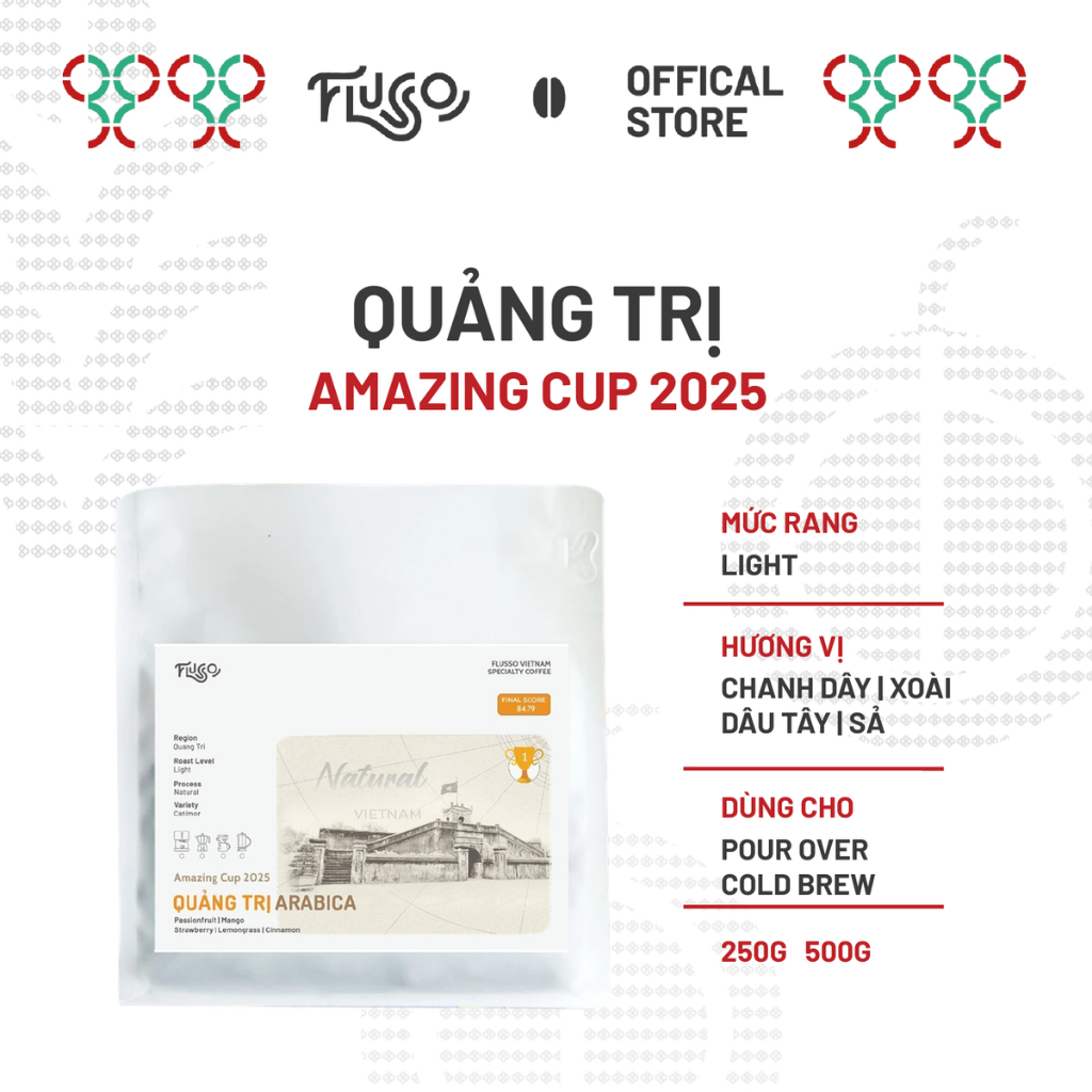 Cà phê Arabica Quảng Trị Vietnam Amazing Cup - 84.79 Điểm Nhà vô địch Amazing Cup 2025