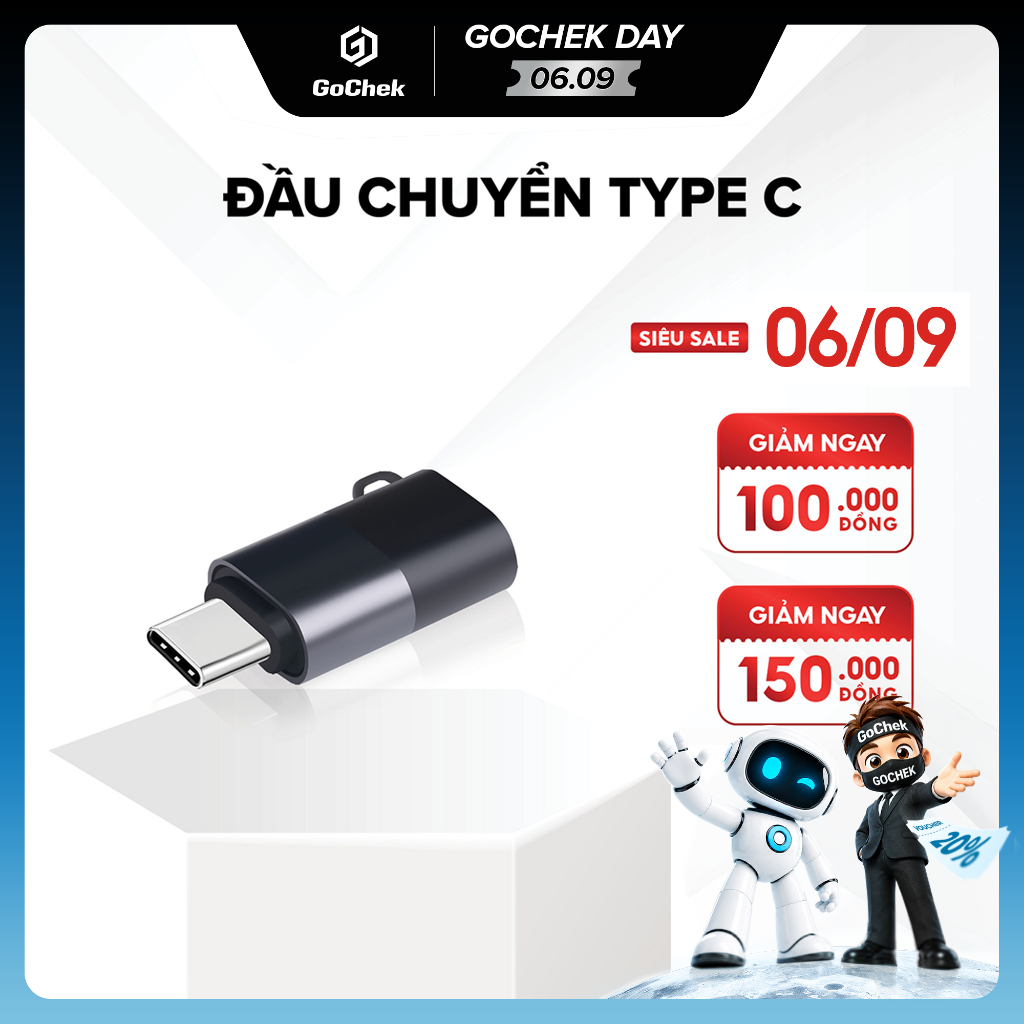 Đầu Chuyển Đổi lP Sang Type C GoChek – Thiết Kế Nhỏ Gọn, Chỉ Dùng Cho Mic GoChek-LKDC4