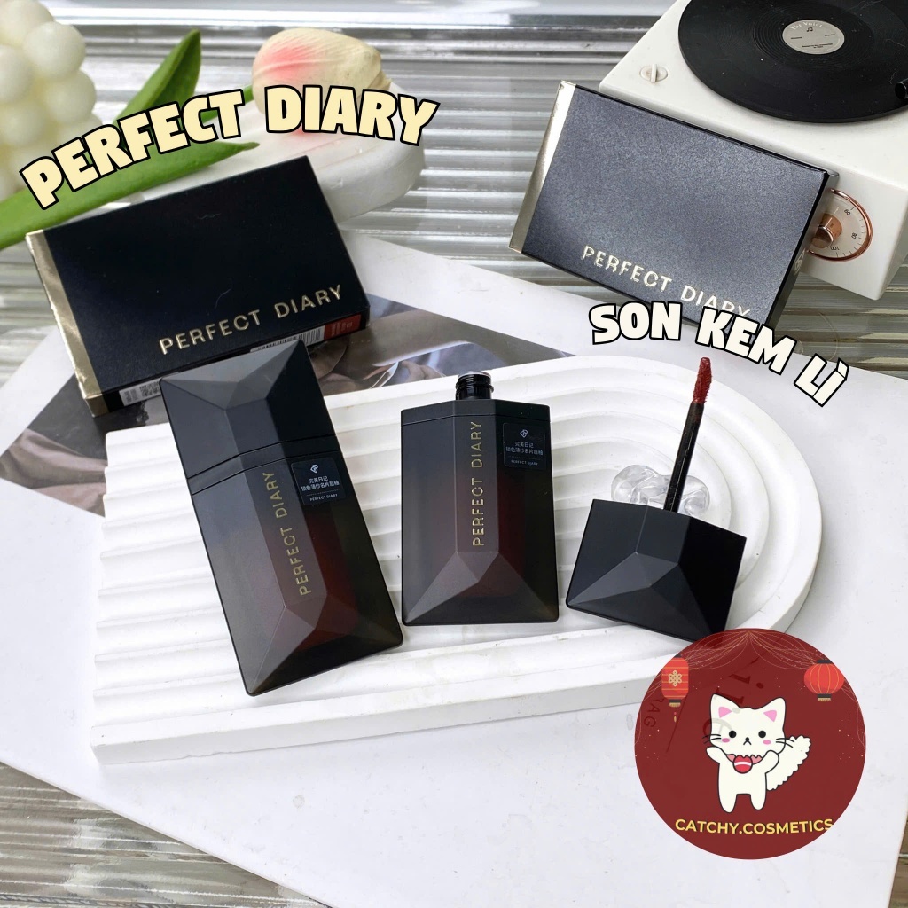 [PERFECT DIARY] Son Kem Lì Perfect Diary Vỏ Đen, Weightless Longwear Lip Stain, 4g