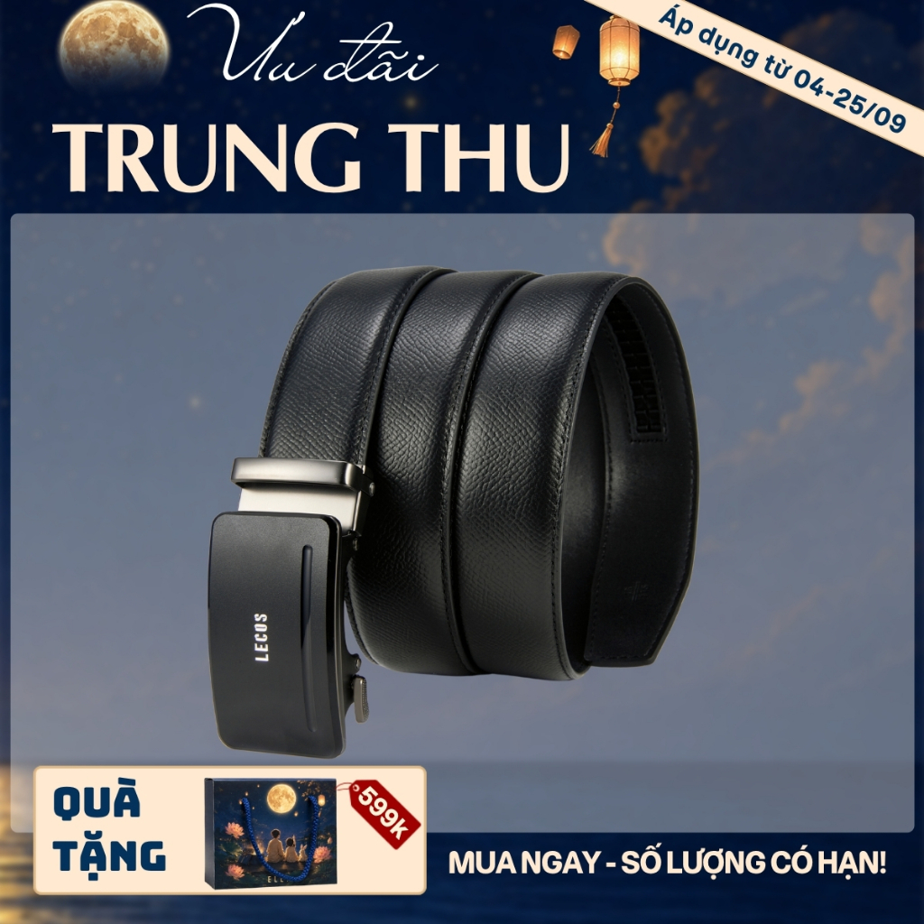 Dây Lưng Nam Cao Cấp Da Thật Lecos - LD21