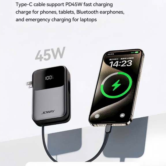 Pin sạc dự phòng kiêm củ sạc nhanh đa năng JOWAY JP332 – 20.000mAh PD45W AC 20W