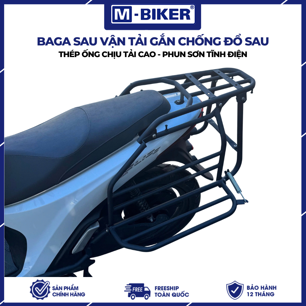 Baga Feliz, Baga vận tải Feliz chở hàng gắn khung hông 2 bên lắp đặt chuẩn zin, Chính hãng MBiker