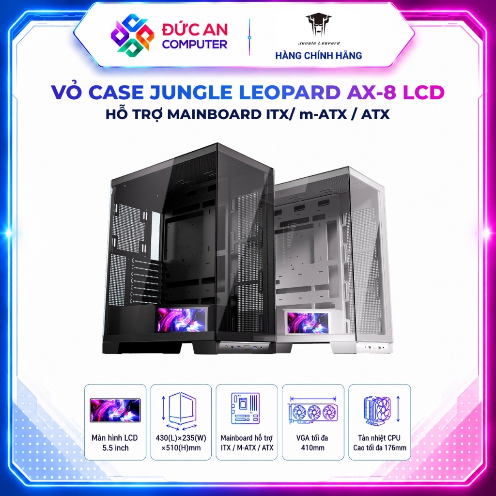 Vỏ Case Jungle Leopard AX-8 LCD (ATX)
