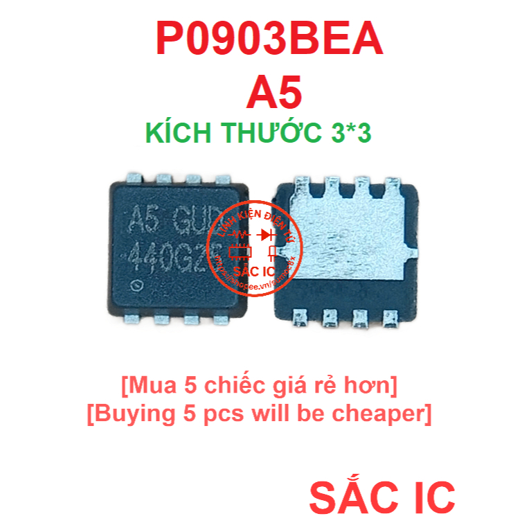 [P1] P0903BEA mã A5 ic nguồn trên bo mạch - Mới nguyên bản - Original NEW