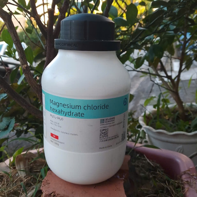 Mgcl2 hàng tinh khiết pha nước biển chai 500gr