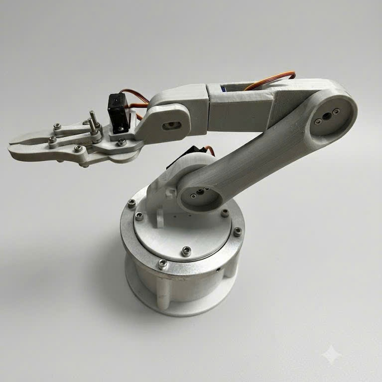Vỏ nhựa Cánh Tay Robot 6 trục , 6 bậc , Kit nhựa Tay Arm robot
