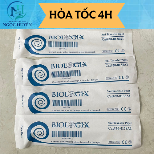 SET 20 Pipet nhựa 3ml Biologix - Ống Bóp Nhỏ Giọt Tiệt Trùng Từng Chiếc Hãng PT/Biologix