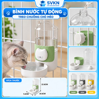 💕[FREESHIP]💕 Bình thức ăn, bình nước uống, khay ăn uống gắn chuồng lồng cho chó mèo