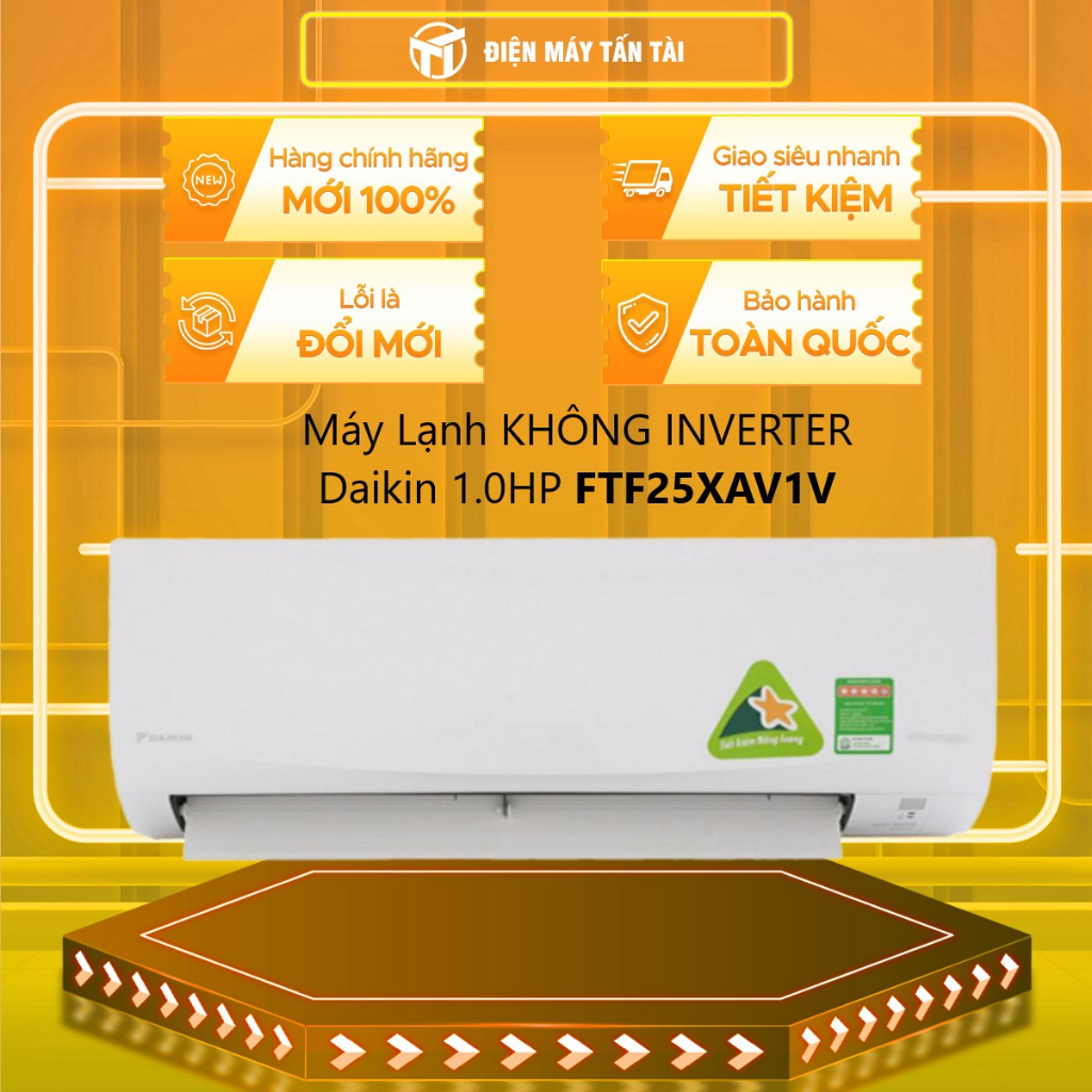 (HCM) - FTF25XAV1V - Máy lạnh Daikin 1.0 HP (KHÔNG INVERTER) FTF25XAV1V