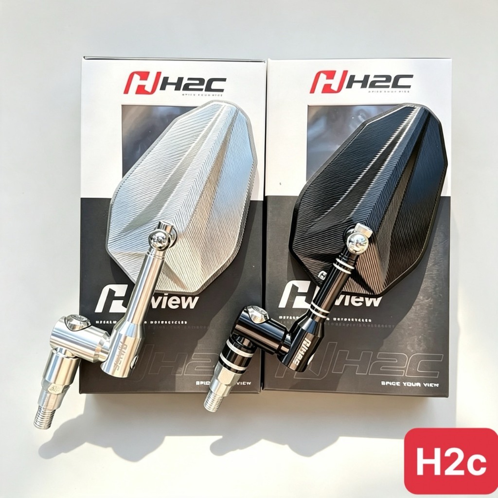 Kính Chiếu Hậu Xe Máy H2C V2 Chính Hãng Xoay 360 Độ
