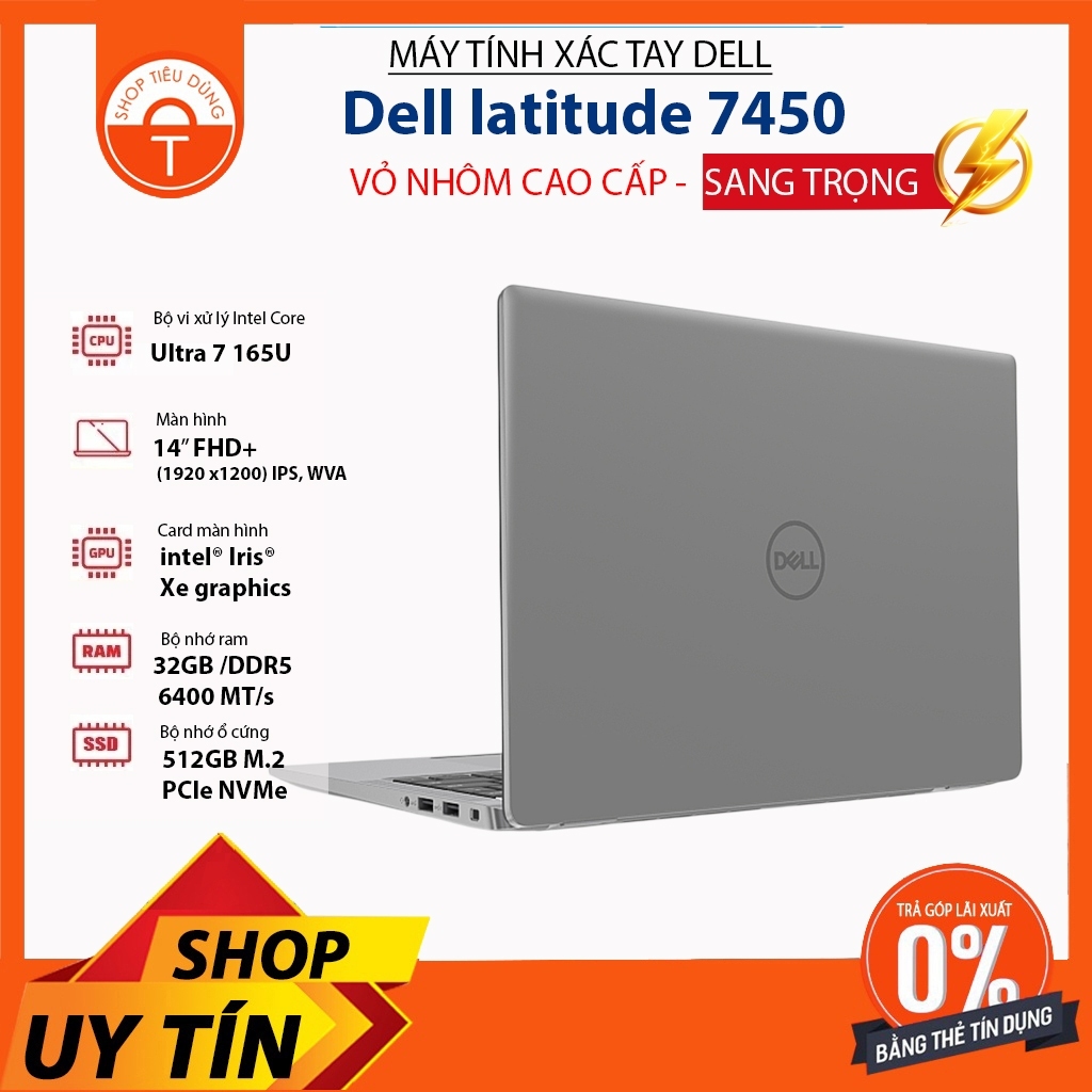 Dell Latitude 7450 Ultra 7 165U Ram 32Gb DD5 SSD 512GB 14" (Model 2024)