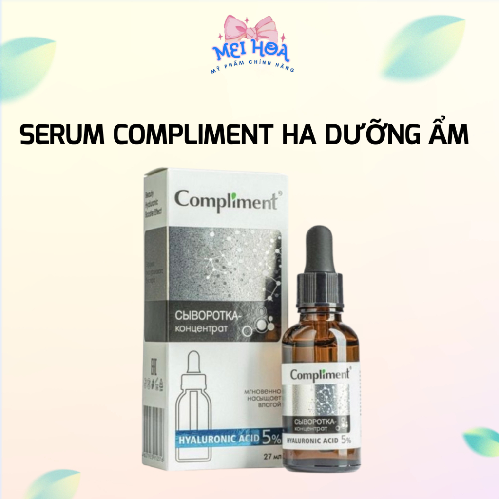 Tinh Chất Serum Compliment HA Hyaluronic Acide Dưỡng Ẩm Phục Hồi Da Khô Nhạy Cảm Meihoa