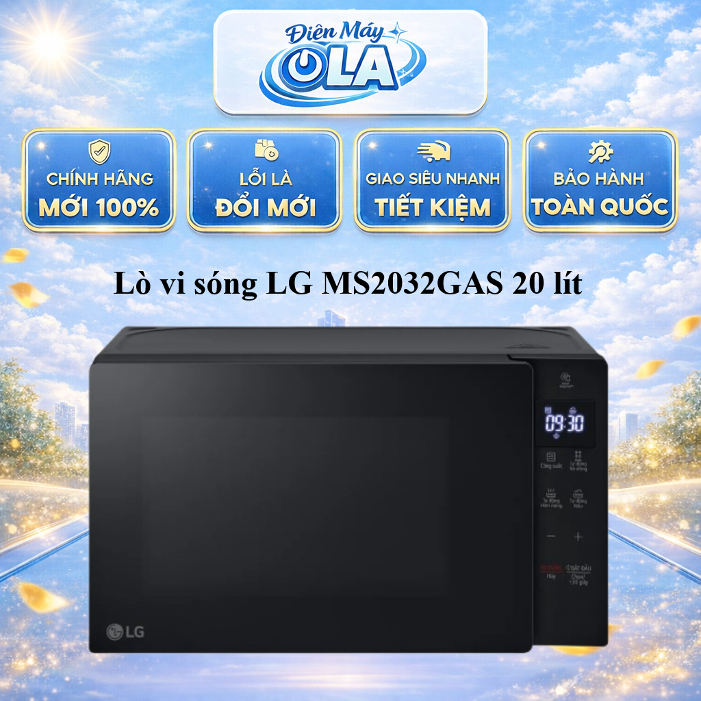 (TOÀN QUỐC) - MS2032GAS - Lò vi sóng LG MS2032GAS 20 lít
