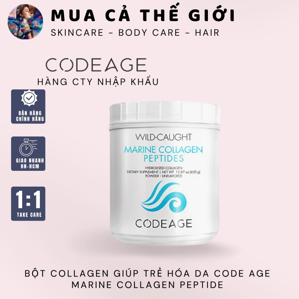 [Hàng Chính Hãng] Bột Collagen Giúp Trẻ Hóa Da Codeage Multi Collagen Peptide - [CTY] Multi Cam 567g